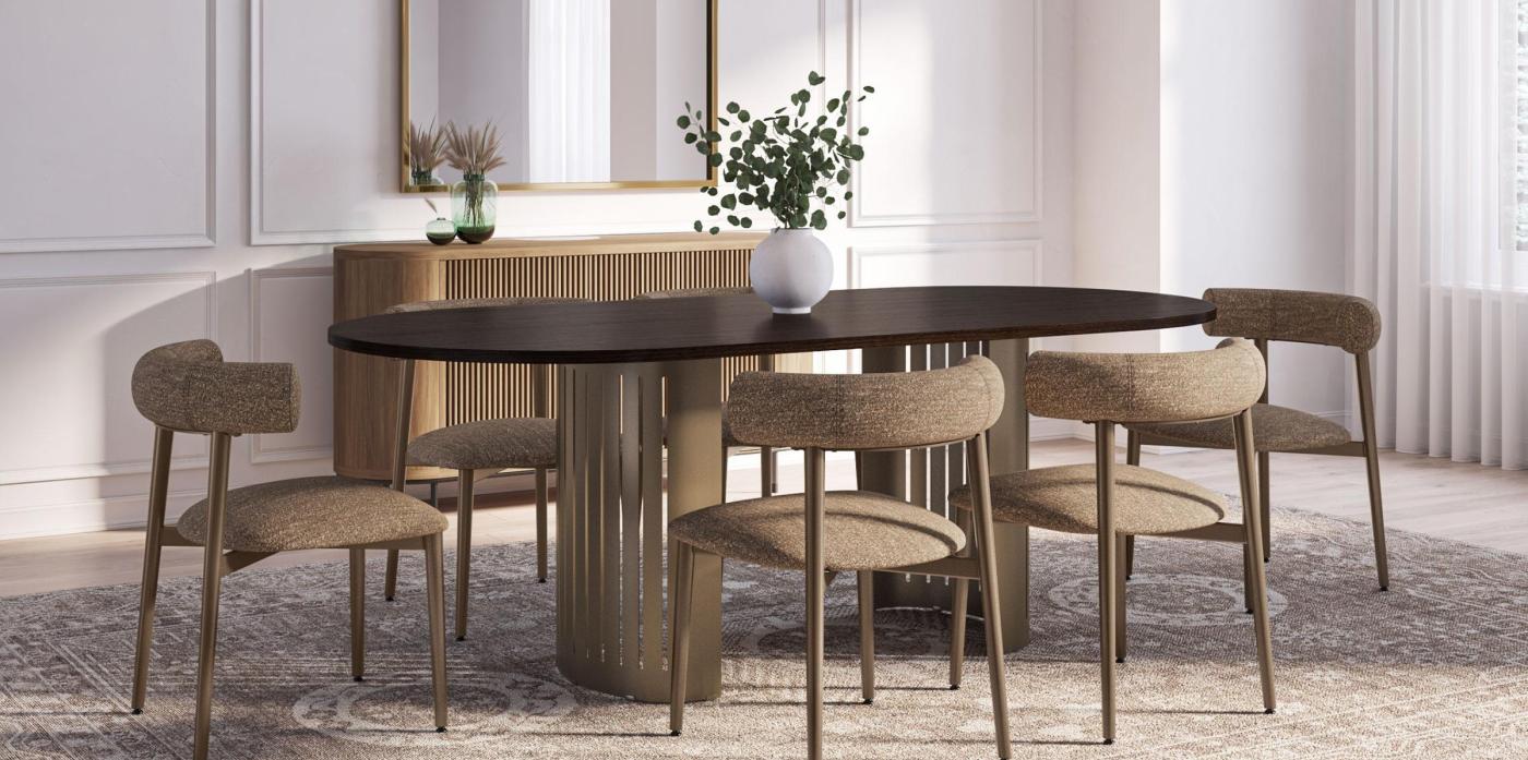 Amisco Racetrack Top/ Rachel Base w/ Barbara Chair