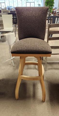 TOBIAS KAMALA SWIVEL STOOL NATURAL FINISH/ KOKOMO BARK