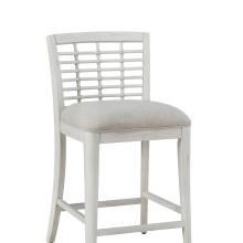 8510 WHITE NON SWIVEL STOOL