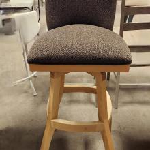 TOBIAS KAMALA SWIVEL STOOL NATURAL FINISH/ KOKOMO BARK