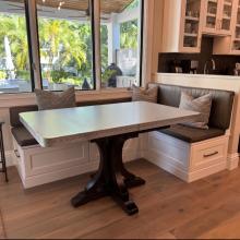 Mavin Zinc Pedestal Table