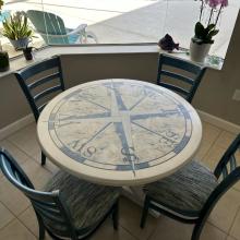John Thomas Compass table with Emily chairs