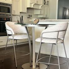 Amisco Atria Stool with Dalia Pub Base