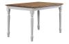 PACIFICA RUSTIC BROWN/ WHITE SOLID 4 LEGGED TABLE (32x47) 