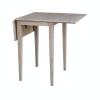 JOHN THOMAS T2236 TAUPE DROPLEAF TABLE